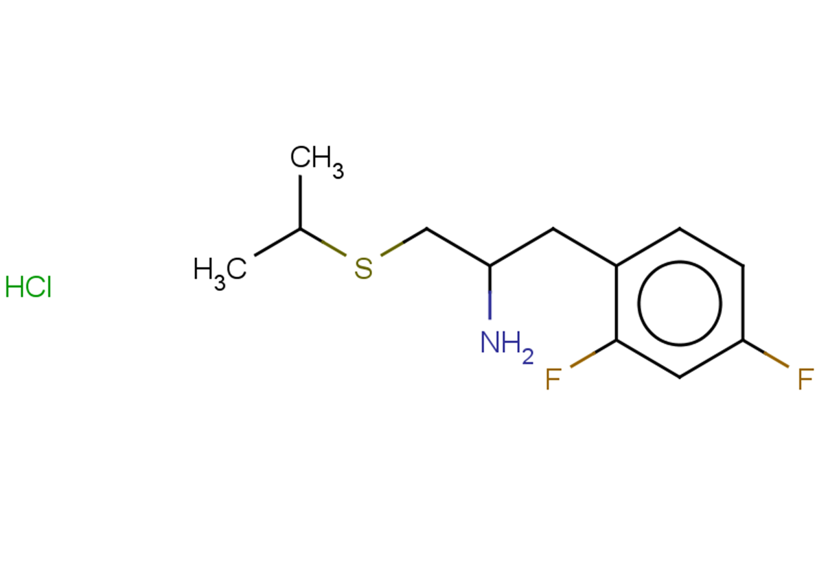 1-(2,4-difluorophenyl)-3-(propan-2-ylsulfanyl)propan-2-amine hydrochloride