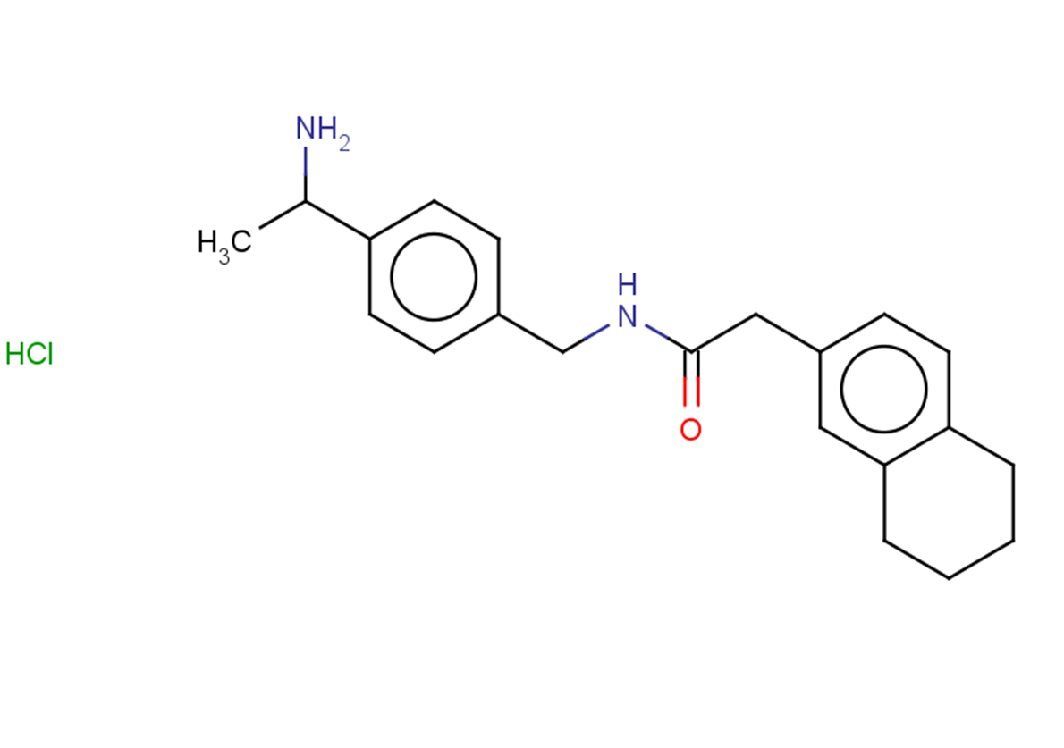 N-{[4-(1-aminoethyl)phenyl]methyl}-2-(5,6,7,8-tetrahydronaphthalen-2-yl)acetamide hydrochloride