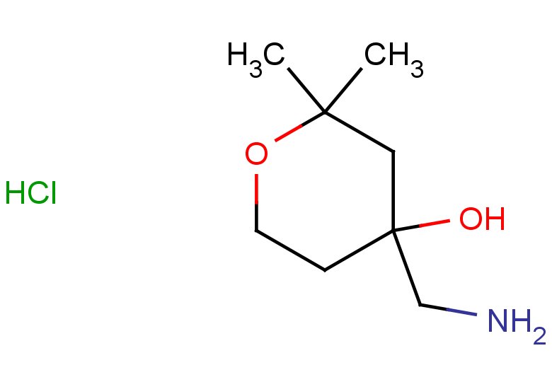 4-(aminomethyl)-2,2-dimethyloxan-4-ol hydrochloride