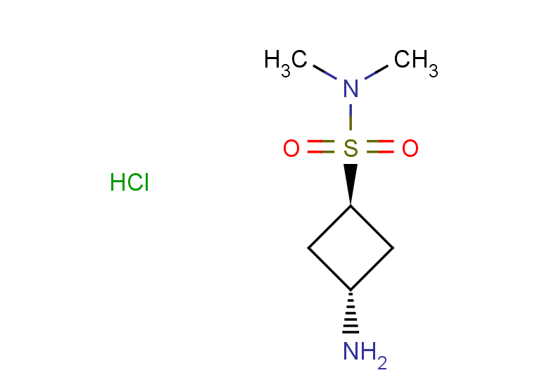 rac-(1r,3r)-3-amino-N,N-dimethylcyclobutane-1-sulfonamide hydrochloride, trans