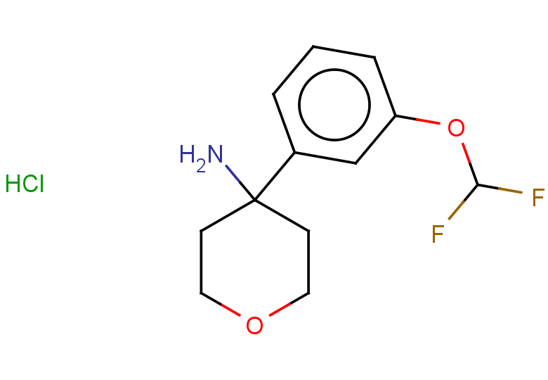 4-[3-(difluoromethoxy)phenyl]oxan-4-amine hydrochloride