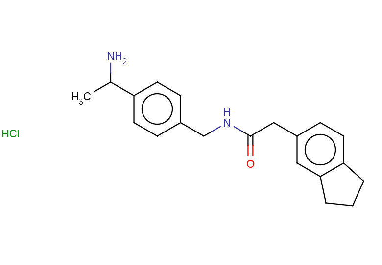 N-{[4-(1-aminoethyl)phenyl]methyl}-2-(2,3-dihydro-1H-inden-5-yl)acetamide hydrochloride