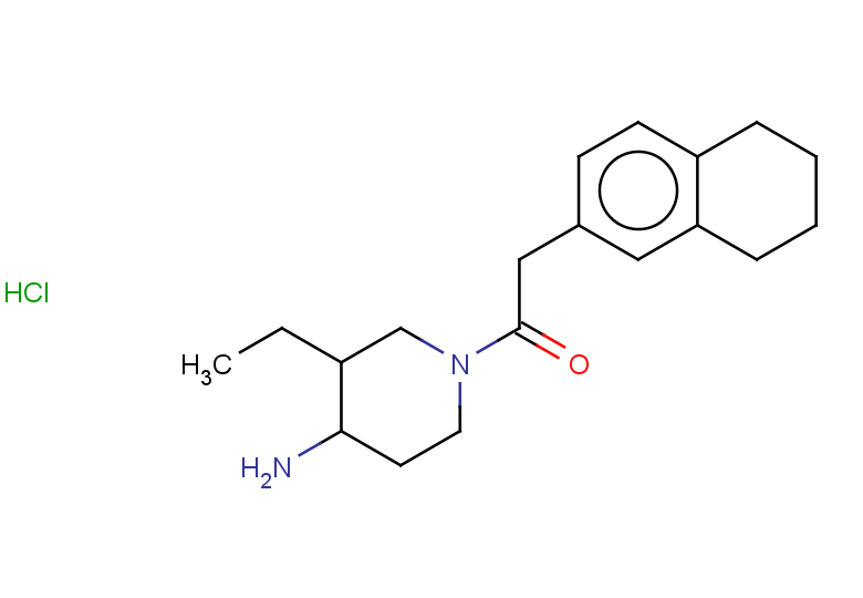 1-(4-amino-3-ethylpiperidin-1-yl)-2-(5,6,7,8-tetrahydronaphthalen-2-yl)ethan-1-one hydrochloride