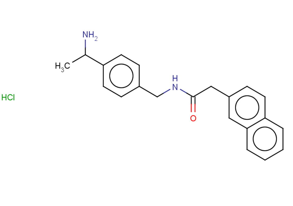 N-{[4-(1-aminoethyl)phenyl]methyl}-2-(naphthalen-2-yl)acetamide hydrochloride