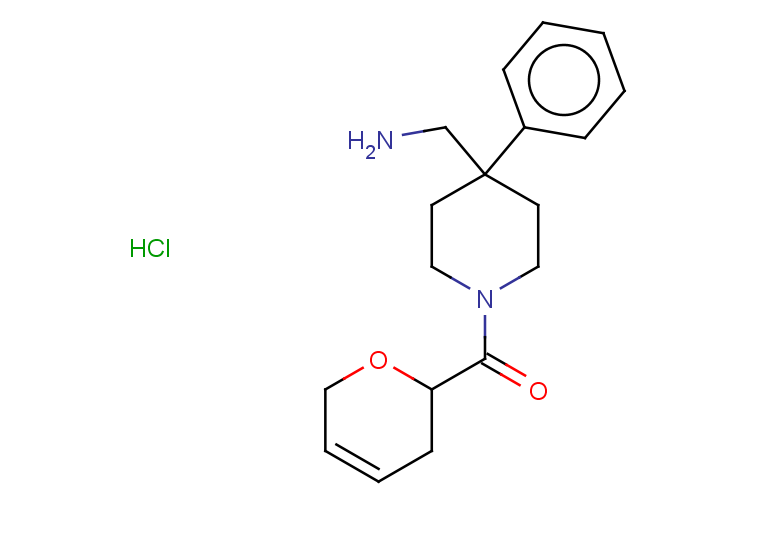 1-[1-(3,6-dihydro-2H-pyran-2-carbonyl)-4-phenylpiperidin-4-yl]methanamine hydrochloride
