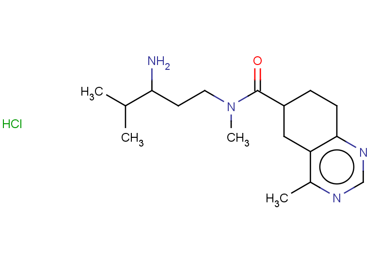 N-(3-amino-4-methylpentyl)-N,4-dimethyl-5,6,7,8-tetrahydroquinazoline-6-carboxamide hydrochloride