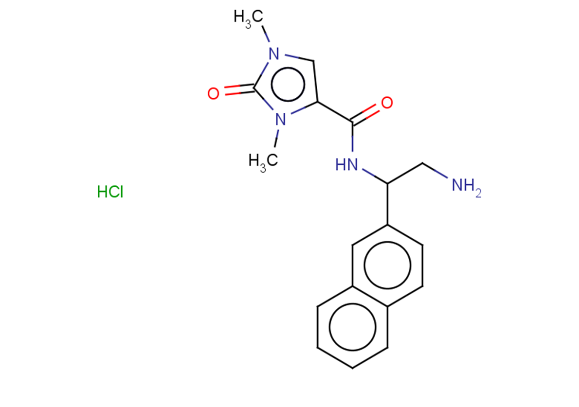 N-[2-amino-1-(naphthalen-2-yl)ethyl]-1,3-dimethyl-2-oxo-2,3-dihydro-1H-imidazole-4-carboxamide hydrochloride