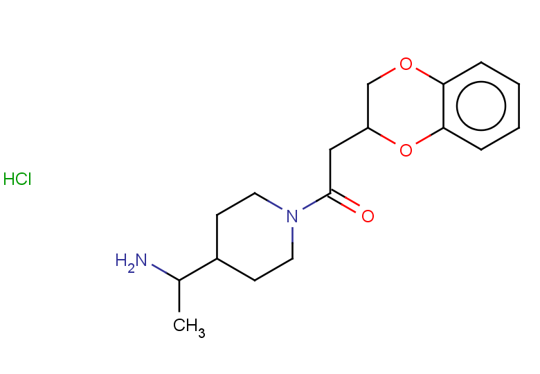 1-[4-(1-aminoethyl)piperidin-1-yl]-2-(2,3-dihydro-1,4-benzodioxin-2-yl)ethan-1-one hydrochloride
