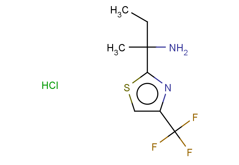 2-[4-(trifluoromethyl)-1,3-thiazol-2-yl]butan-2-amine hydrochloride