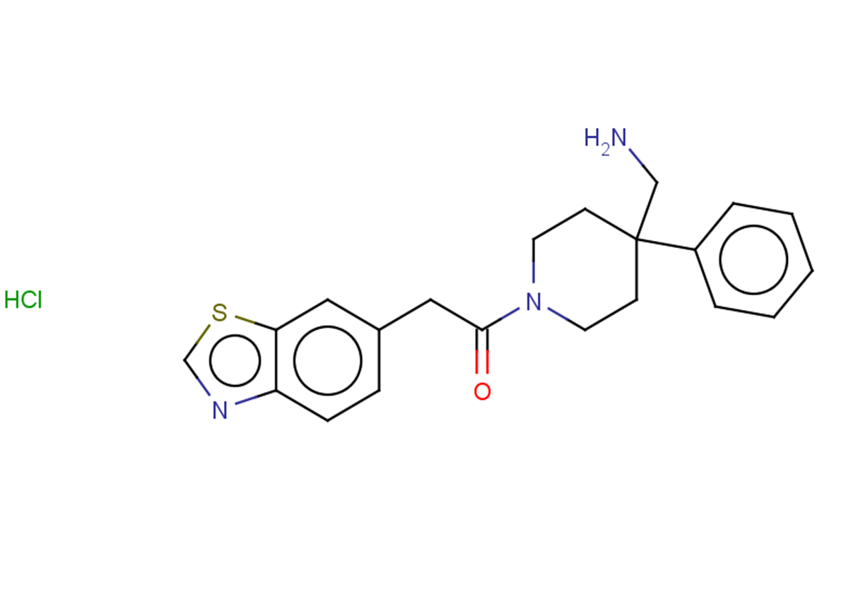 1-[4-(aminomethyl)-4-phenylpiperidin-1-yl]-2-(1,3-benzothiazol-6-yl)ethan-1-one hydrochloride