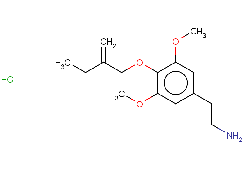 2-[3,5-dimethoxy-4-(2-methylidenebutoxy)phenyl]ethan-1-amine hydrochloride