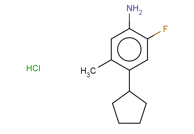 4-cyclopentyl-2-fluoro-5-methylaniline hydrochloride