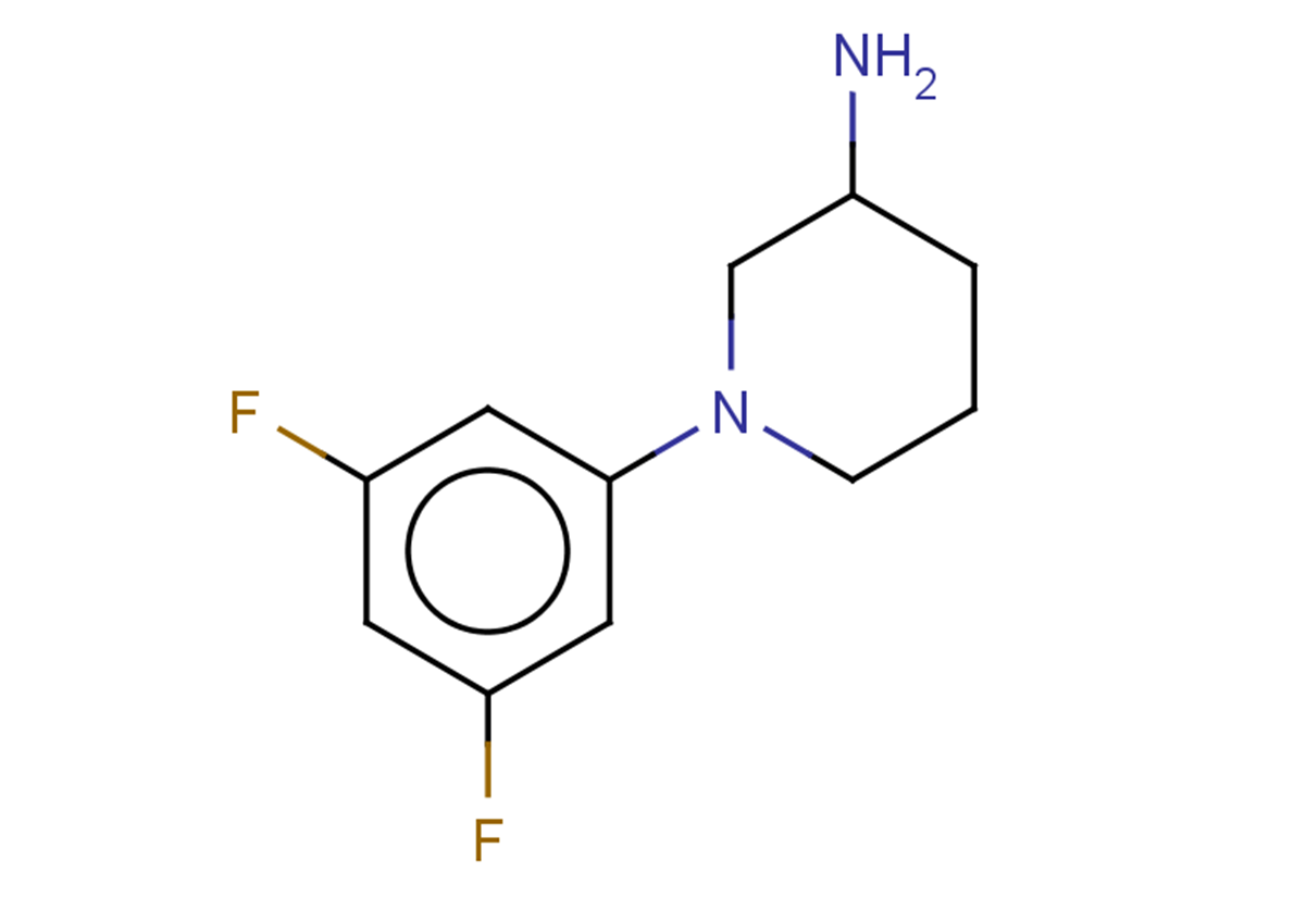 1-(3,5-difluorophenyl)piperidin-3-amine