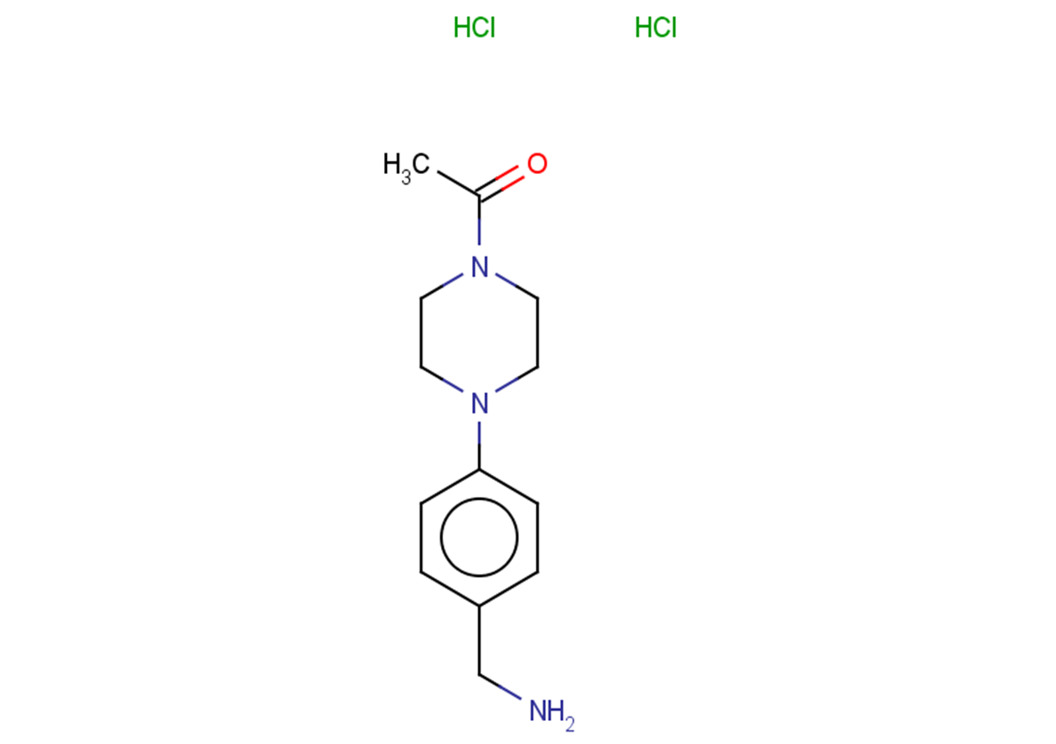 1-(4-(4-(aminomethyl)phenyl)piperazin-1-yl)ethanone dihydrochloride