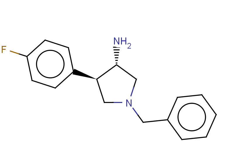rac-(3R,4S)-1-benzyl-4-(4-fluorophenyl)pyrrolidin-3-amine, trans