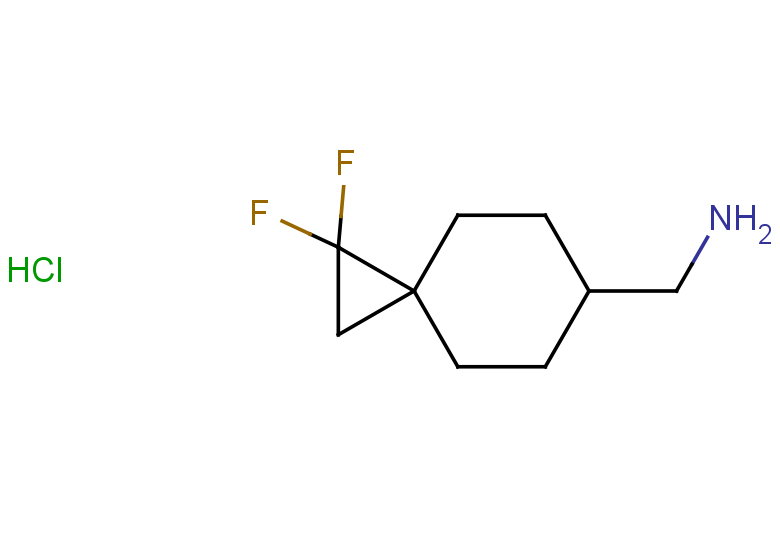 {1,1-difluorospiro[2.5]octan-6-yl}methanamine hydrochloride