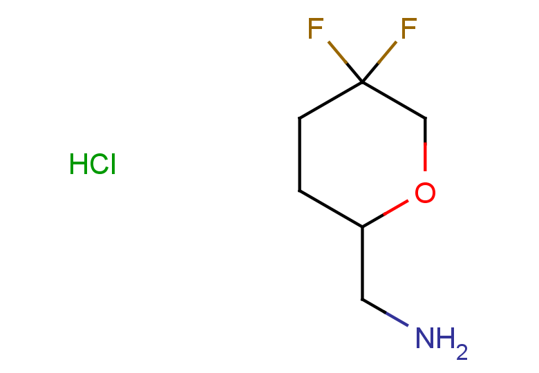 1-(5,5-difluorooxan-2-yl)methanamine hydrochloride