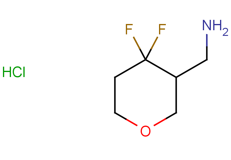 (4,4-difluorooxan-3-yl)methanamine hydrochloride