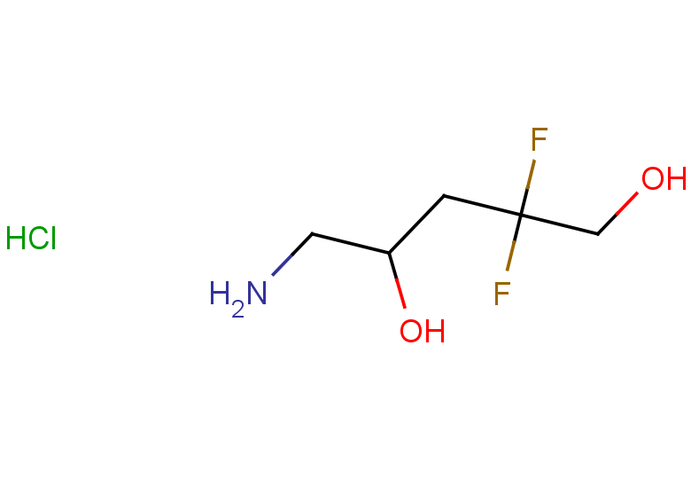 5-amino-2,2-difluoropentane-1,4-diol hydrochloride