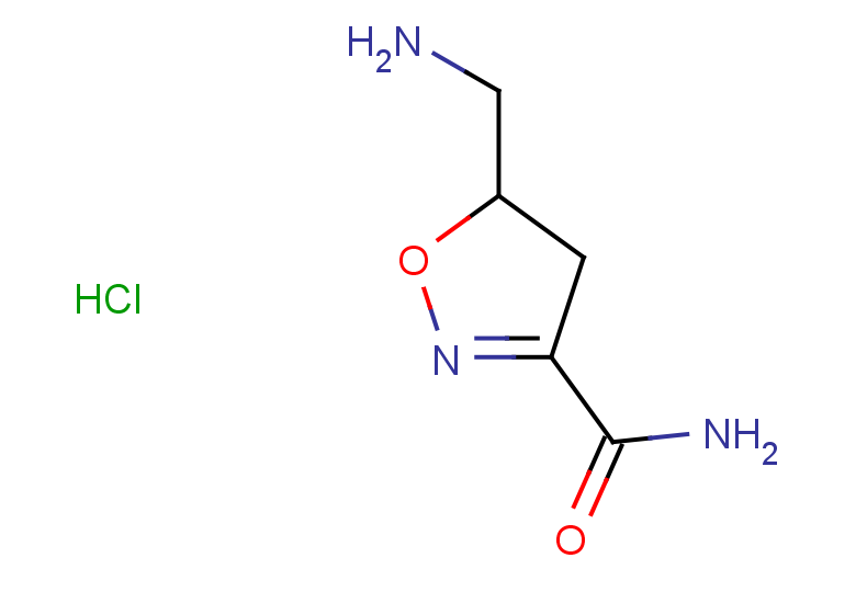 5-(aminomethyl)-4,5-dihydro-1,2-oxazole-3-carboxamide hydrochloride