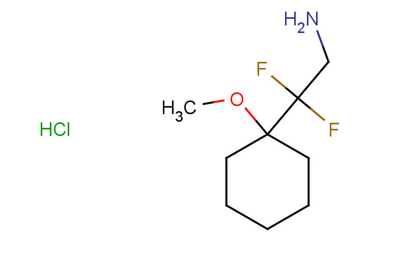 2,2-difluoro-2-(1-methoxycyclohexyl)ethan-1-amine hydrochloride