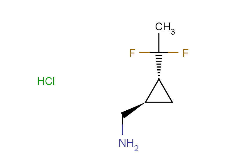 rac-[(1R,2R)-2-(1,1-difluoroethyl)cyclopropyl]methanamine hydrochloride, trans