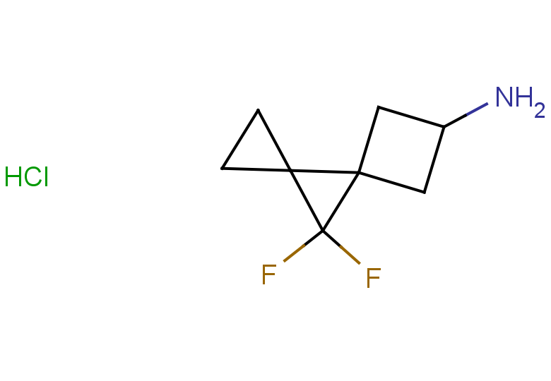 8,8-difluorodispiro[2.0.3^{4}.1^{3}]octan-6-amine hydrochloride, Mixture of diastereomers