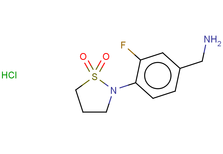 2-[4-(aminomethyl)-2-fluorophenyl]-1,2-thiazolidine-1,1-dione hydrochloride