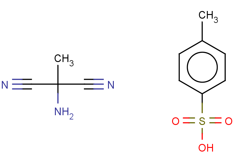 2-amino-2-methylpropanedinitrile, 4-methylbenzene-1-sulfonic acid