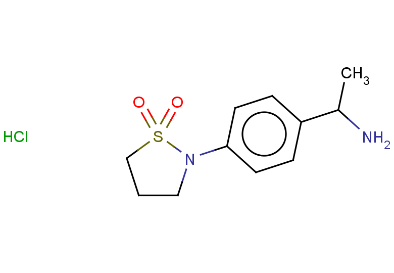 2-[4-(1-aminoethyl)phenyl]-1,2-thiazolidine-1,1-dione hydrochloride