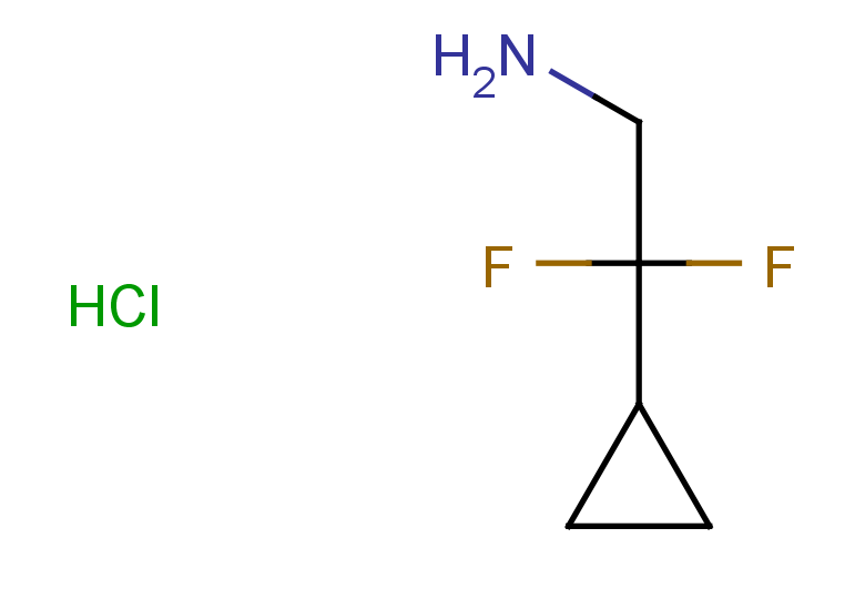 2-cyclopropyl-2,2-difluoroethan-1-amine hydrochloride