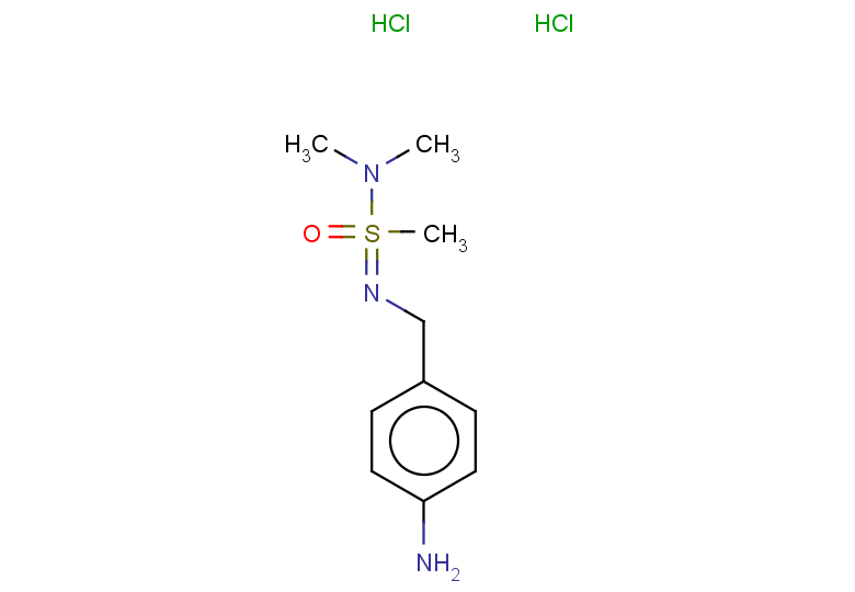 N-[(4-aminophenyl)methyl]-N,N-dimethylmethanesulfonoimidamide dihydrochloride