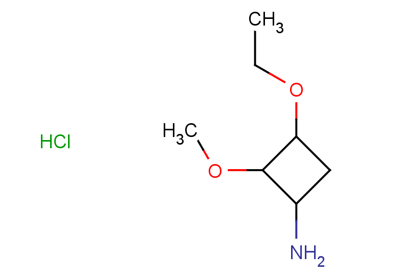 3-ethoxy-2-methoxycyclobutan-1-amine hydrochloride, Mixture of diastereomers