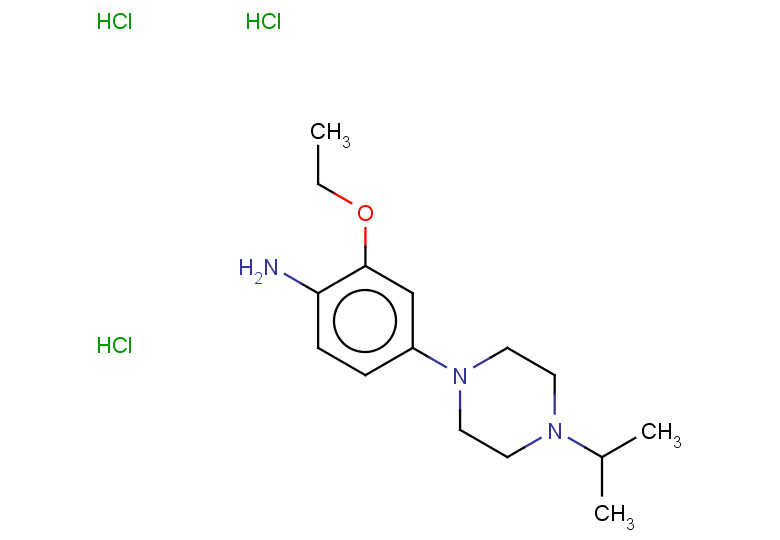 2-ethoxy-4-[4-(propan-2-yl)piperazin-1-yl]aniline trihydrochloride