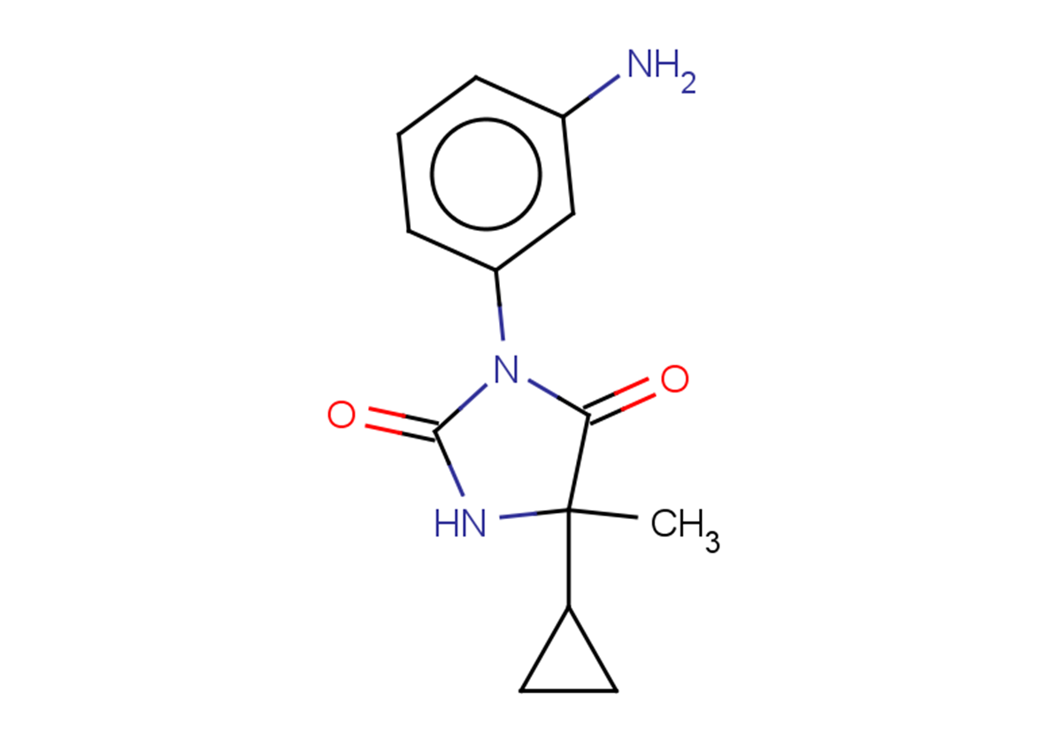 3-(3-aminophenyl)-5-cyclopropyl-5-methylimidazolidine-2,4-dione