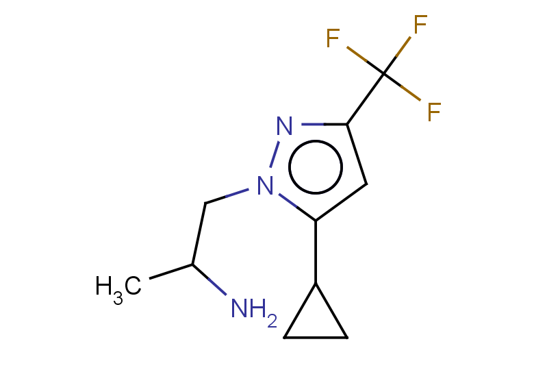 1-[5-cyclopropyl-3-(trifluoromethyl)-1H-pyrazol-1-yl]propan-2-amine
