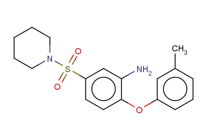 2-(3-methylphenoxy)-5-(piperidine-1-sulfonyl)aniline