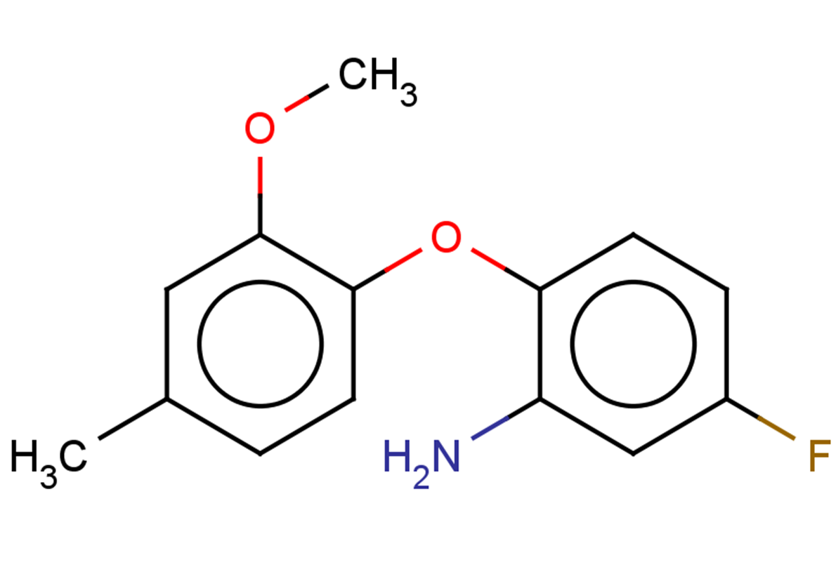 5-fluoro-2-(2-methoxy-4-methylphenoxy)aniline