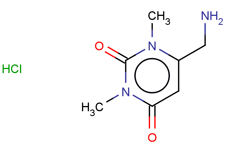6-(aminomethyl)-1,3-dimethyl-1,2,3,4-tetrahydropyrimidine-2,4-dione hydrochloride