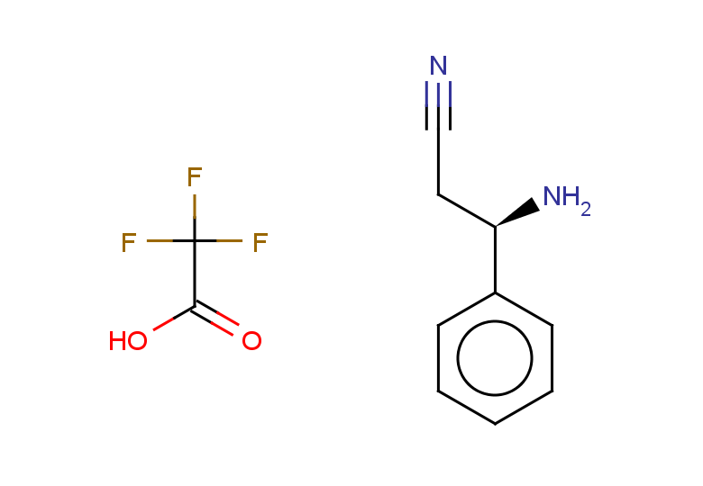 (3R)-3-amino-3-phenylpropanenitrile, trifluoroacetic acid