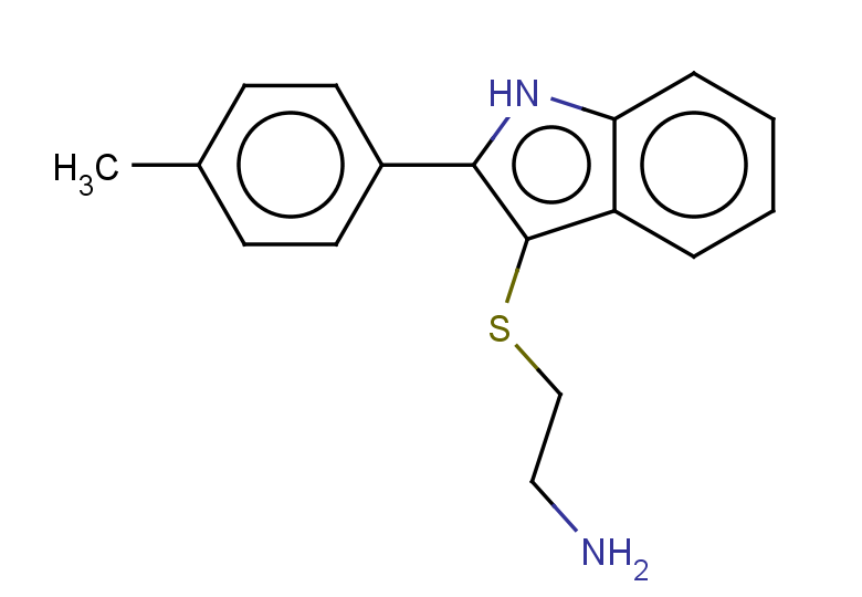 2-{[2-(4-methylphenyl)-1H-indol-3-yl]sulfanyl}ethan-1-amine