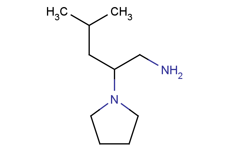 4-methyl-2-(pyrrolidin-1-yl)pentan-1-amine