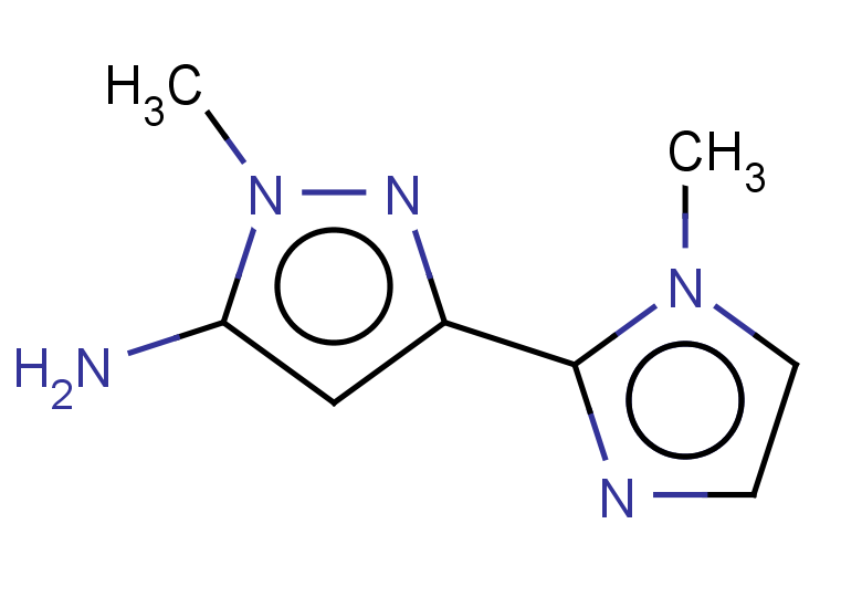 1-methyl-3-(1-methyl-1H-imidazol-2-yl)-1H-pyrazol-5-amine
