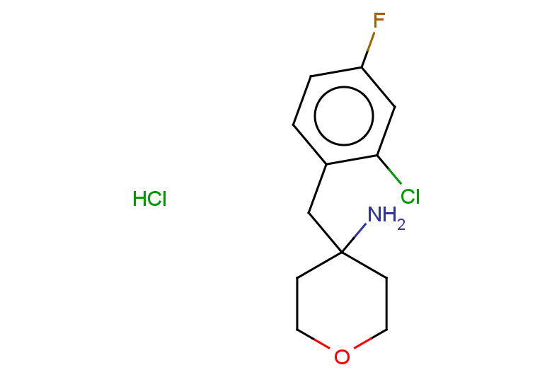 4-[(2-chloro-4-fluorophenyl)methyl]oxan-4-amine hydrochloride