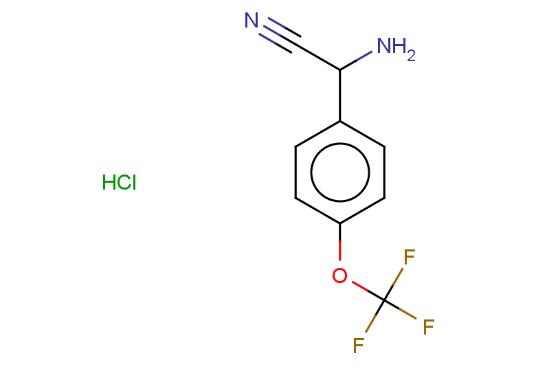 2-amino-2-[4-(trifluoromethoxy)phenyl]acetonitrile hydrochloride