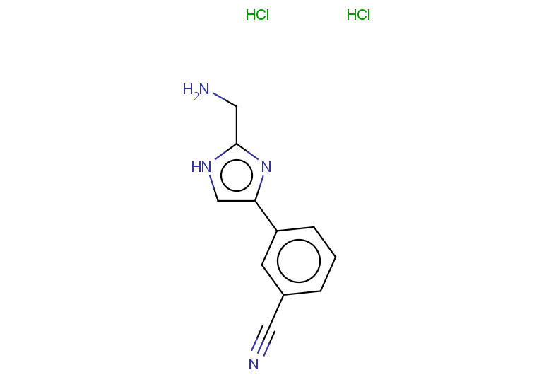 3-[2-(aminomethyl)-1H-imidazol-4-yl]benzonitrile dihydrochloride