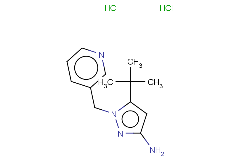 5-tert-butyl-1-(pyridin-3-ylmethyl)-1H-pyrazol-3-amine dihydrochloride