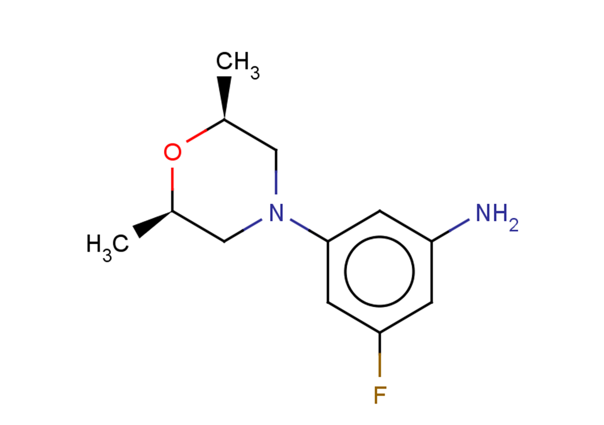 3-[2,6-dimethylmorpholin-4-yl]-5-fluoroaniline, cis