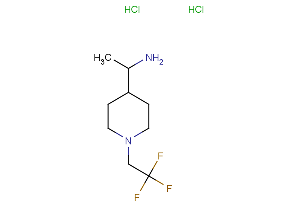 1-[1-(2,2,2-trifluoroethyl)piperidin-4-yl]ethan-1-amine dihydrochloride