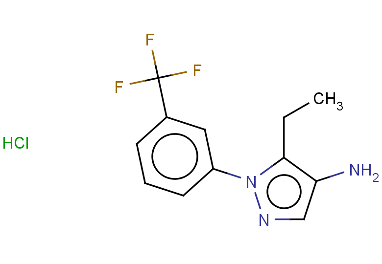 5-ethyl-1-[3-(trifluoromethyl)phenyl]-1H-pyrazol-4-amine hydrochloride